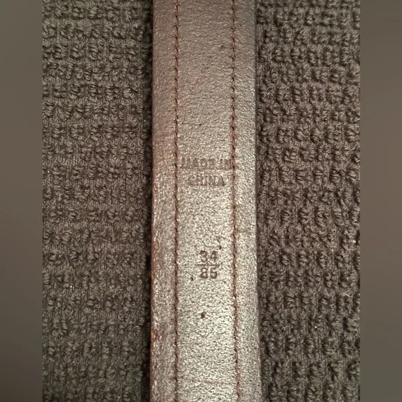 Polo Ralph Lauren Brown Saddle Leather Belt Size 34 - Picture 2 of 7